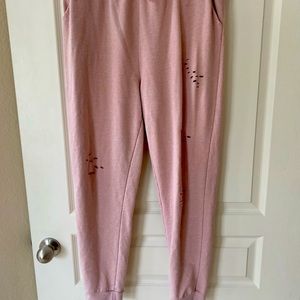 Light pink joggers